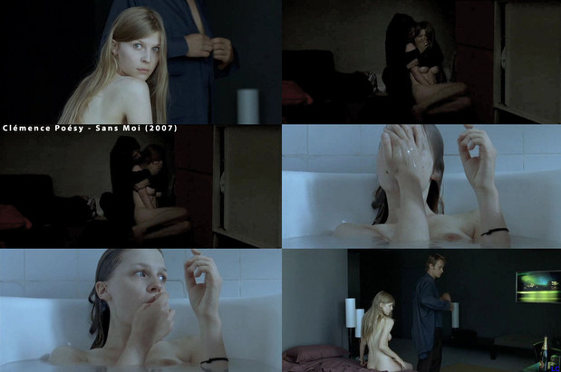 Clemence Poesy in dark tub sequence; Celebrity 