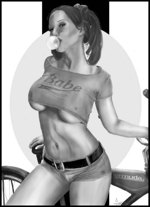 bubble Bike Babe; Amateur Big Tits Hot Non Nude 