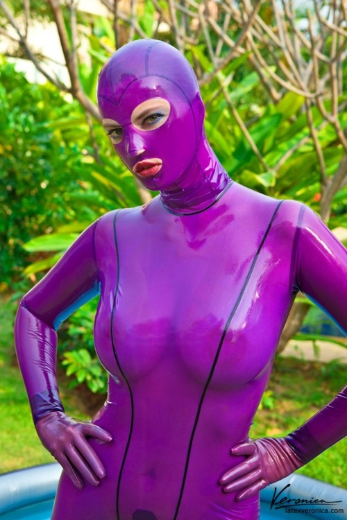 that is a lot of purple. #shiny; Fetish Latex 