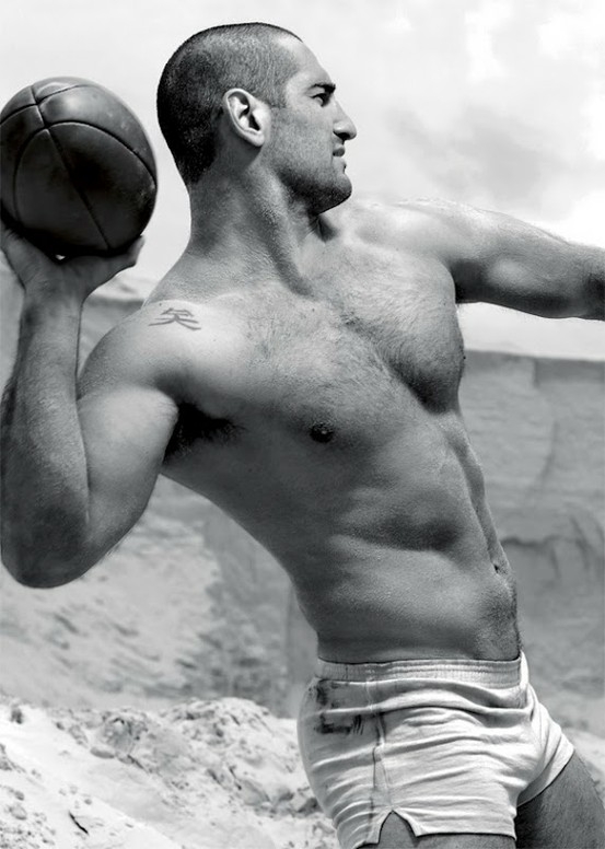 from the Argentinian back row, Juan Manuel Leguizamon, lovingly photographed by Fran&#231;ois Rousseau for the 2011 Dieux du Stade.; Men 