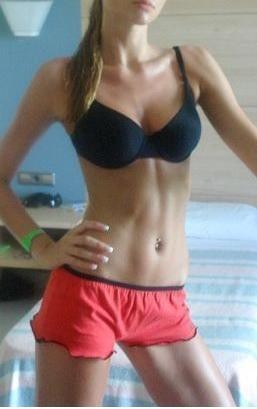 sexy work out self shot; Amateur Babe Athletic 