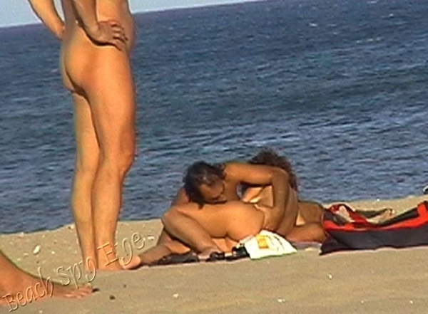 Cunts on Beach - Just a few metres from a busy beach, beach girl natural makes some noise and flash her nice tits!; Amateur Beach 