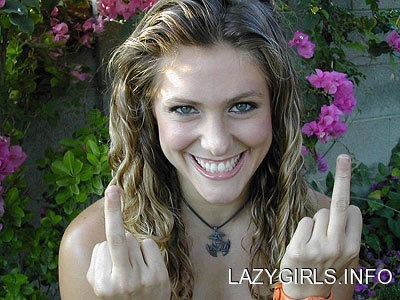 Jenna Lewis - Giving The Finger; Amateur Celebrity 