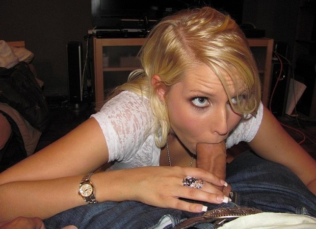 ...; Amateur Blonde Blowjob 